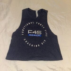 F45 Coach Navy Blue Tank Top